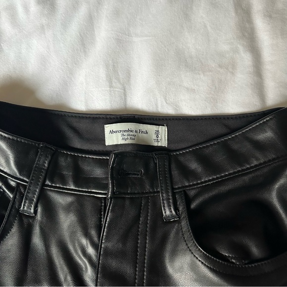 Abercrombie and fitch leather skinny pants size 25 - Picture 4 of 5